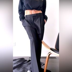 ZARA black menswear wide leg trousers. Size Large. Perfect condition .